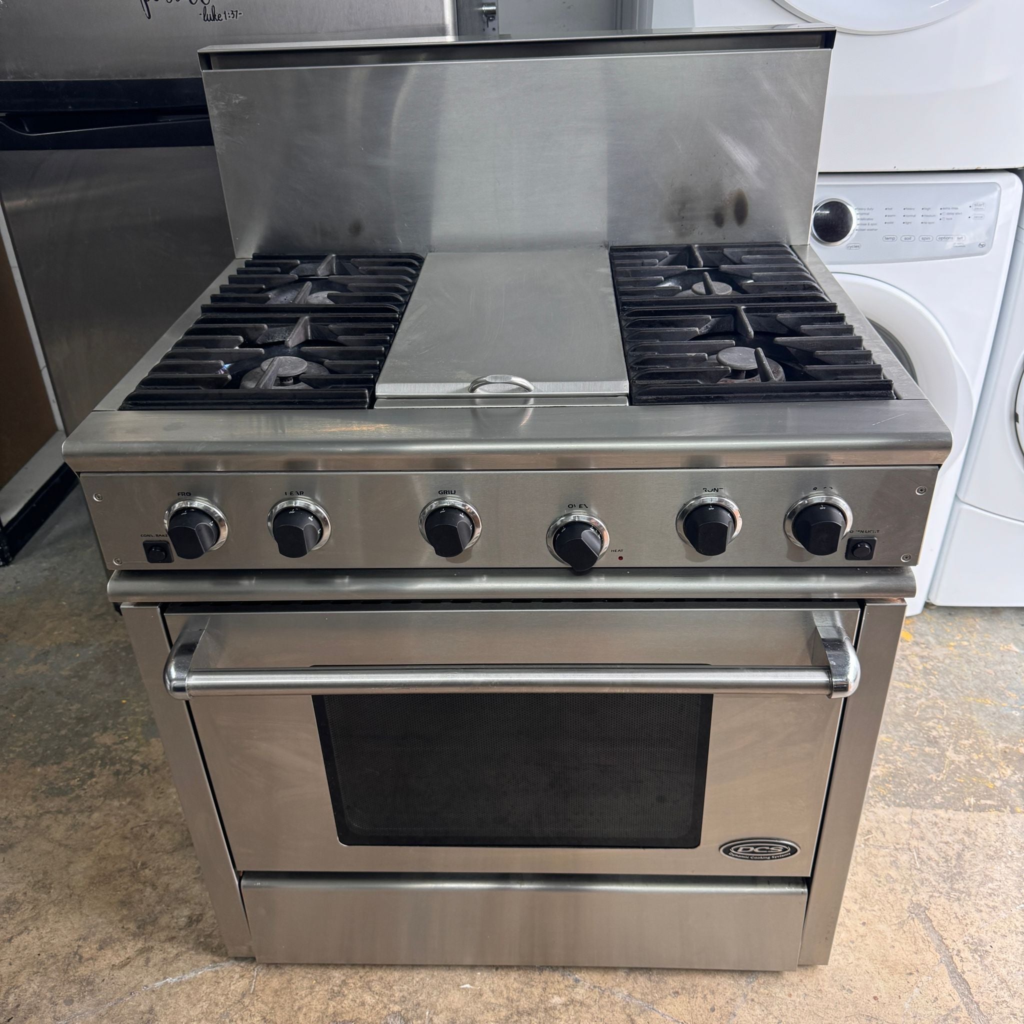 DCS-36”-Pro-Stainless-Steel-Propane-Gas-Stove DCS-36”-Pro-Stainless-Steel-Propane-Gas-Stove